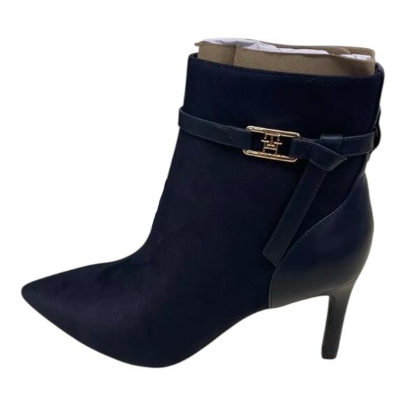 Tommy Hilfiger Women's Jorine Pointed Toe Dress Booties Dark Blue Size 8 - Picture 1 of 4